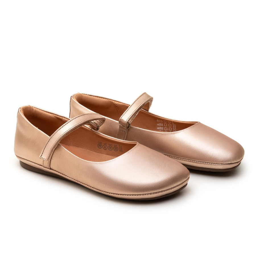 Tip Toey Joey Girl's Marie Casual Shoes - Metalic Salmon