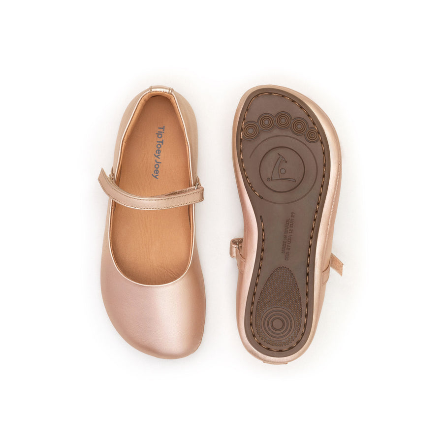 Tip Toey Joey Girl's Marie Casual Shoes - Metalic Salmon