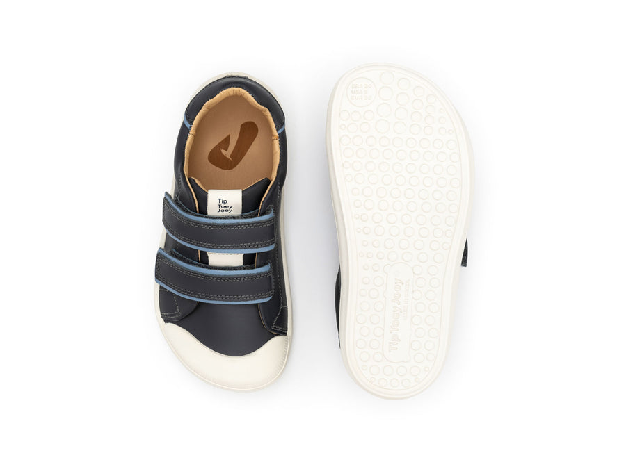 Tip Toey Joey Boy's and Girl's Ramp Colors Sneakers - Ash / Denim / Denim