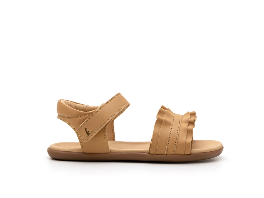 Tip Toey Joey Girl's Ruffle Sandals - Hay