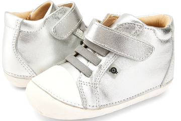 Old Soles Boy's and Girl's 4064 High Pop Shoes - Silver/Snow