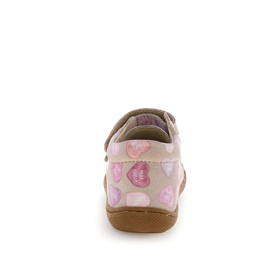 Naturino Girl's Cocoon Casual Heart Print Shoes - Cipria