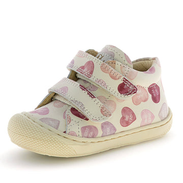 Naturino Girl's Cocoon Hearts Casual Shoes - Milk