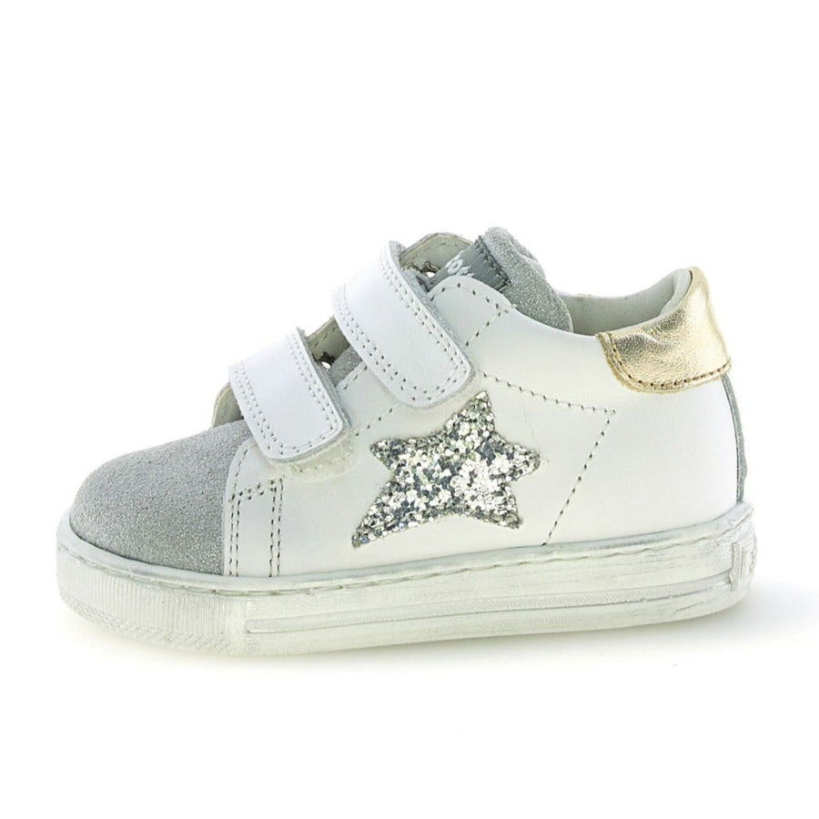 Falcotto Girl's Sasha Vl Casual Shoes - White/Silver