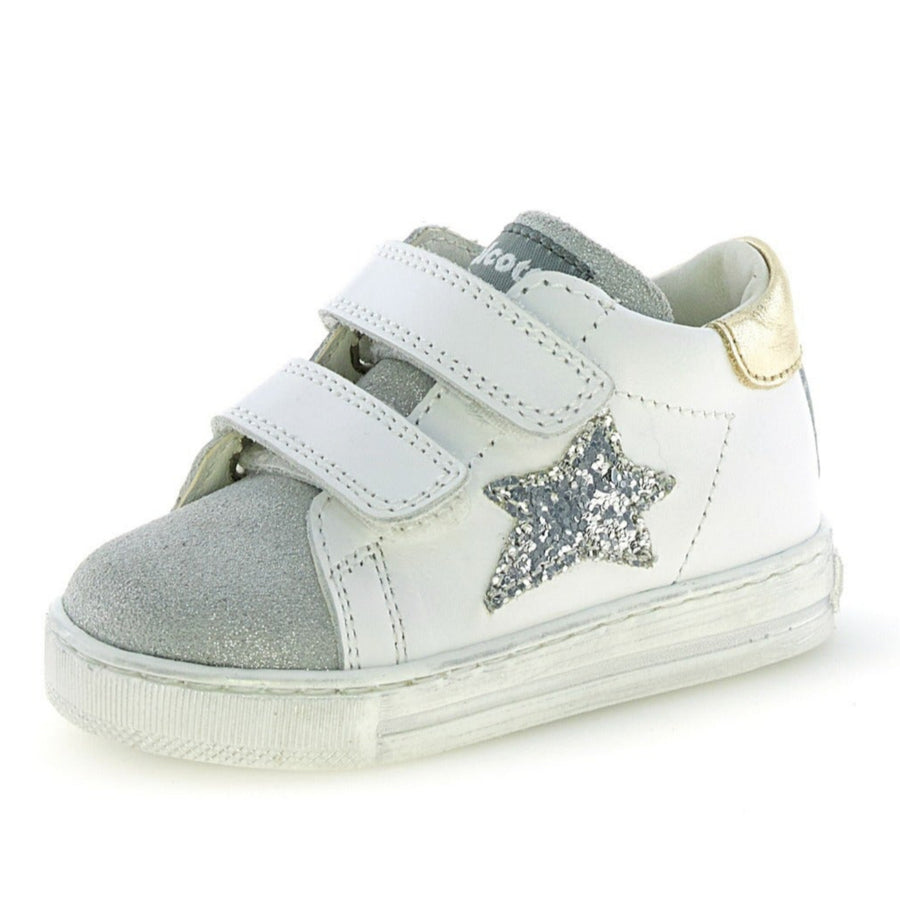 Falcotto Girl's Sasha Vl Casual Shoes - White/Silver