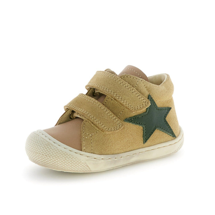 Naturino Boy's and Girl's Kolde Vl Shoes - Sand/Green Bottle