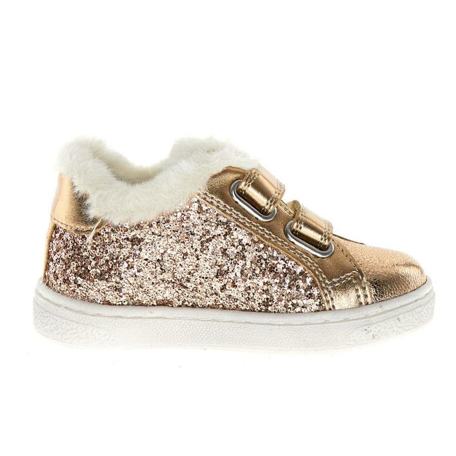 Naturino Girl's Pinn Vl Casual Shoes - Cipria Metallic Crunch
