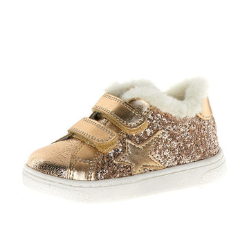 Naturino Girl's Pinn Vl Casual Shoes - Cipria Metallic Crunch