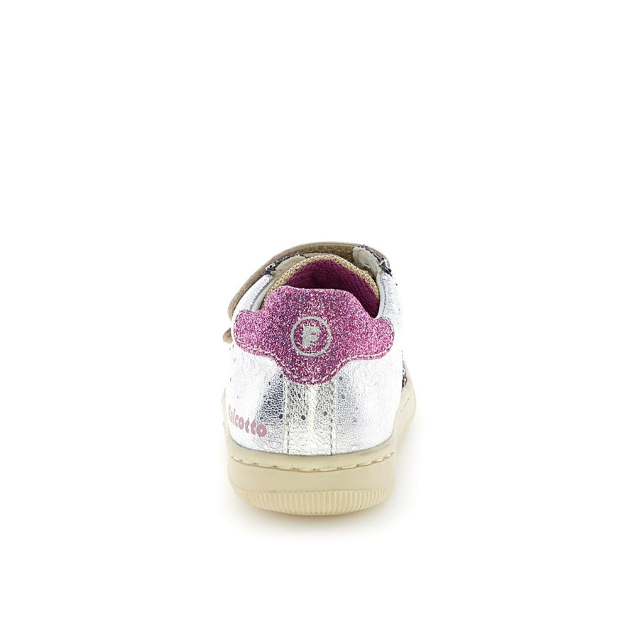 Falcotto Girl's Kiner Vl Casual Shoes - Glitter Silver/Cipria