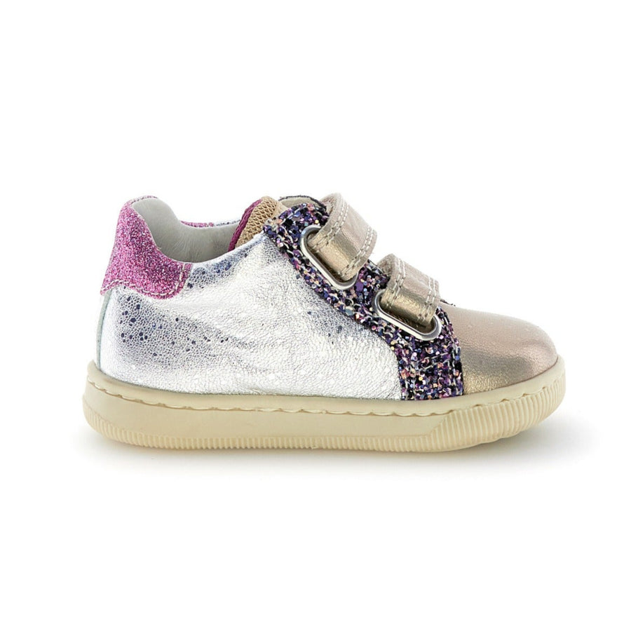 Falcotto Girl's Kiner Vl Casual Shoes - Glitter Silver/Cipria