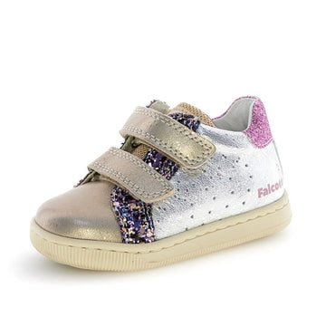 Falcotto Girl's Kiner Vl Casual Shoes - Glitter Silver/Cipria
