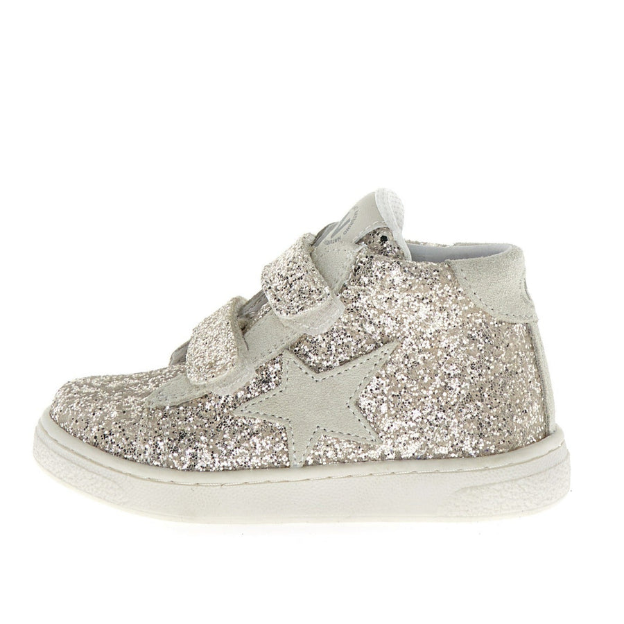 Naturino Girl's Pinn High Vl Casual Shoes - Platinum/Milk