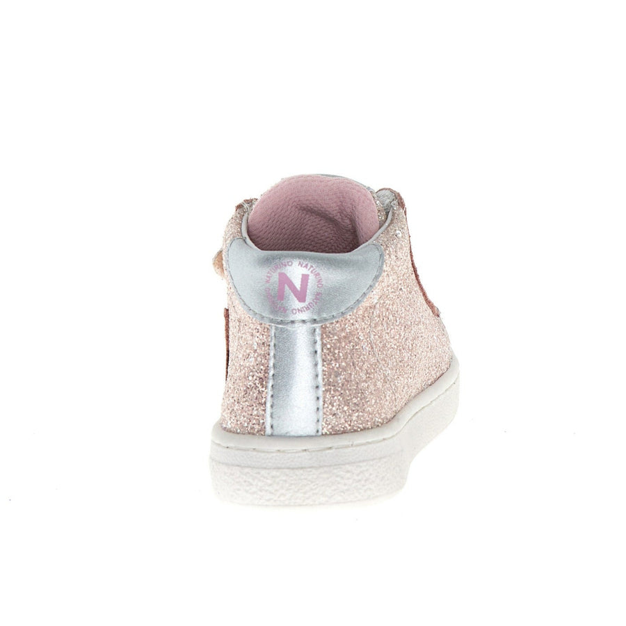 Naturino Girl's Pinn High Vl Casual Shoes with Hoop and Loop Fastener - Cipria/Pink