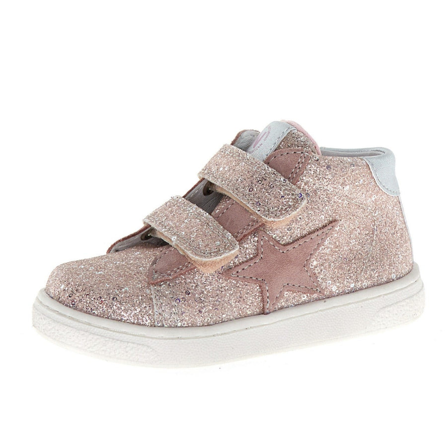 Naturino Girl's Pinn High Vl Casual Shoes with Hoop and Loop Fastener - Cipria/Pink