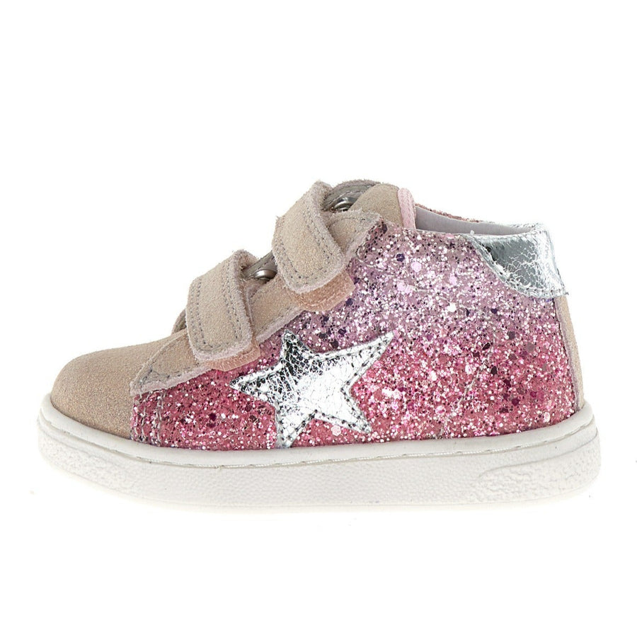 Naturino Girl's Pinn High Vl Casual Shoes - Pink/Multi/Silver