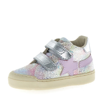 Naturino Girl's Singery Vl Casual Shoes - Multi/Silver/Lilac