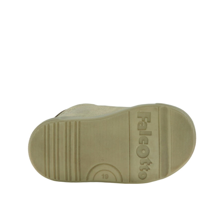 Falcotto Girl's Palom Vl Casual Shoes with Hoop and Loop Fastener - Platinum