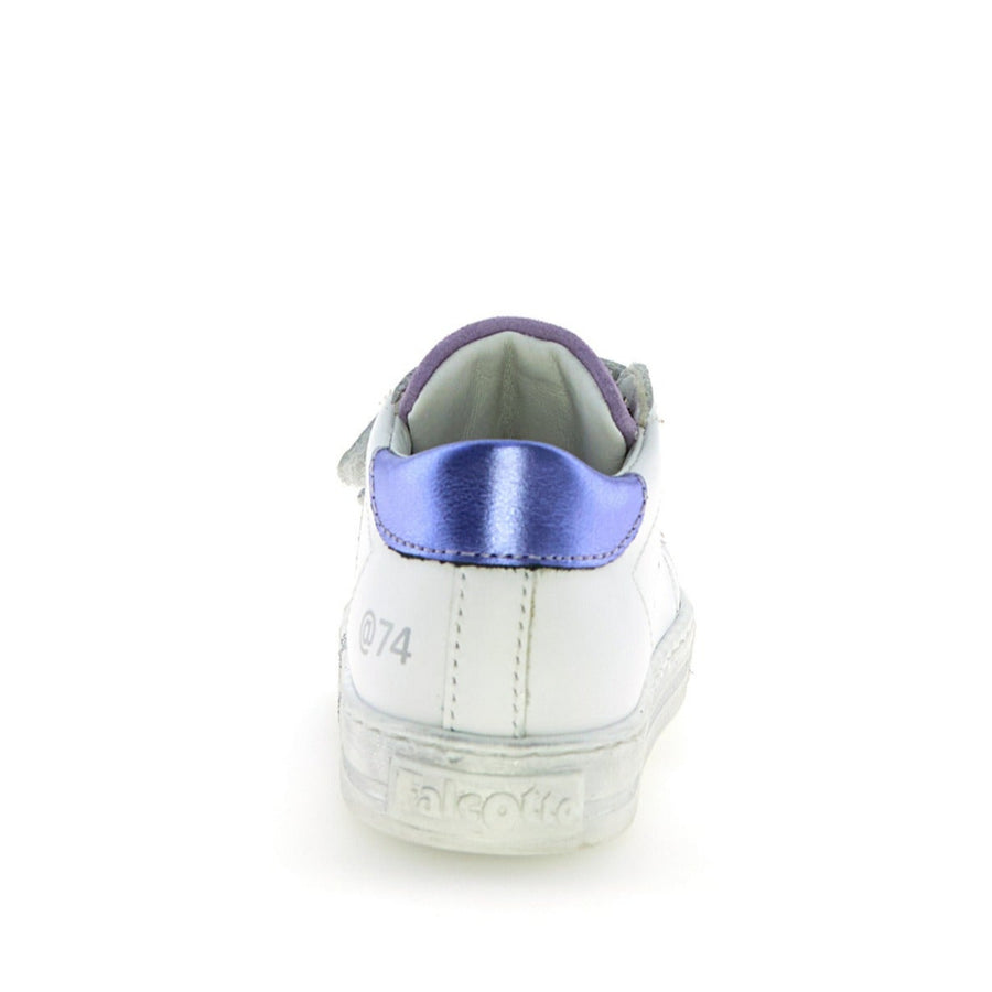 Falcotto Girl's Salazar 3 Vl Casual Shoes - White/Silver/Light Purple