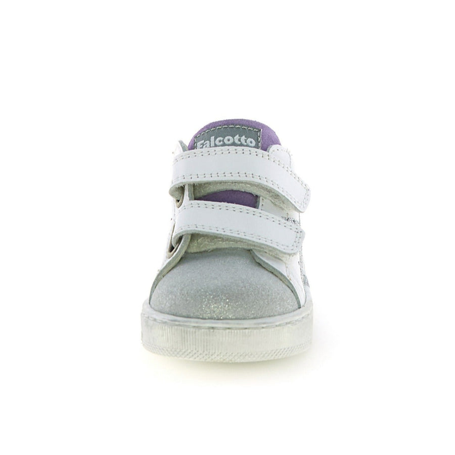 Falcotto Girl's Salazar 3 Vl Casual Shoes - White/Silver/Light Purple