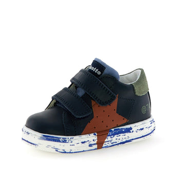 Falcotto Boy's Salazar 3 Vl Casual Shoes - Navy/Celeste/Olive