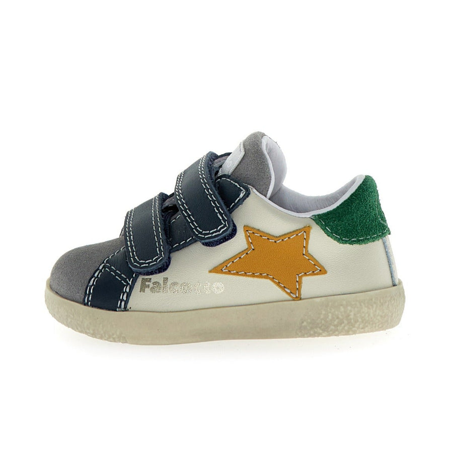 Falcotto Boy's and Girl's Alnoite 2 Vl Casual Shoes - Dark Grey/Milk/Zucca