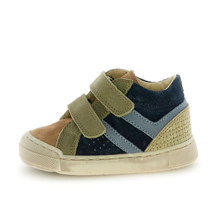 Falcotto Boy's Carist Vl Casual Shoes  - Brown/Navy/Militare