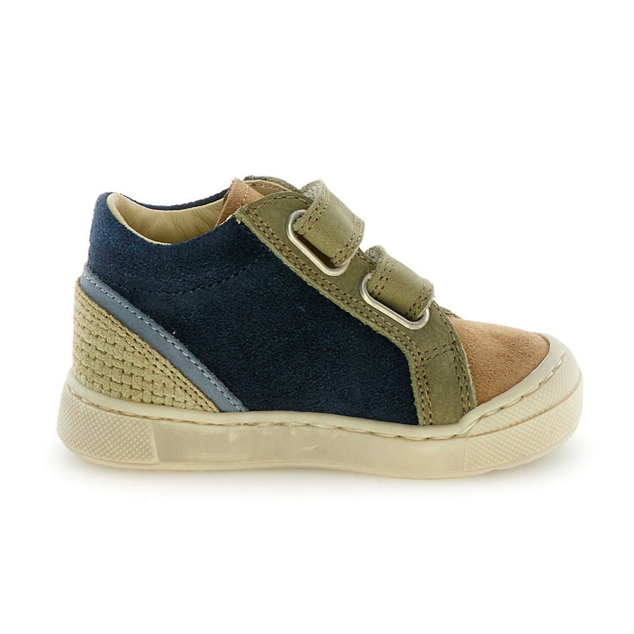 Falcotto Boy's Carist Vl Casual Shoes  - Brown/Navy/Militare