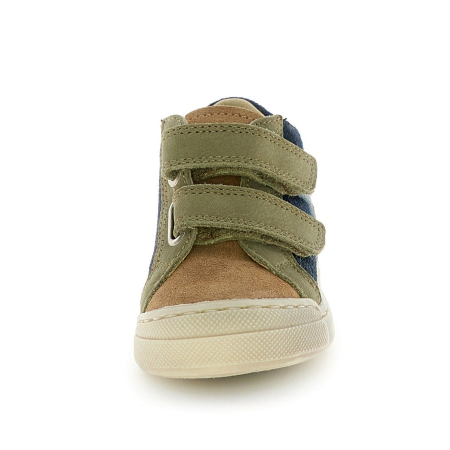 Falcotto Boy's Carist Vl Casual Shoes  - Brown/Navy/Militare