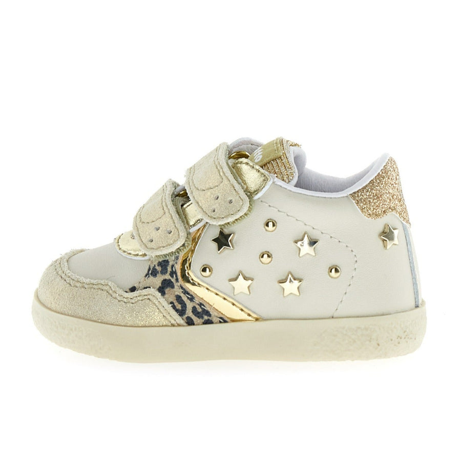 Falcotto Girl's Horis Vl Casual Shoes  - Leo/Platinum/Milk