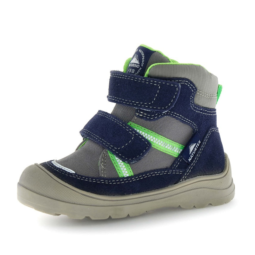 Naturino Boy's Graysy Vl Waterproof Sneaker Boots - Navy / Dark Grey