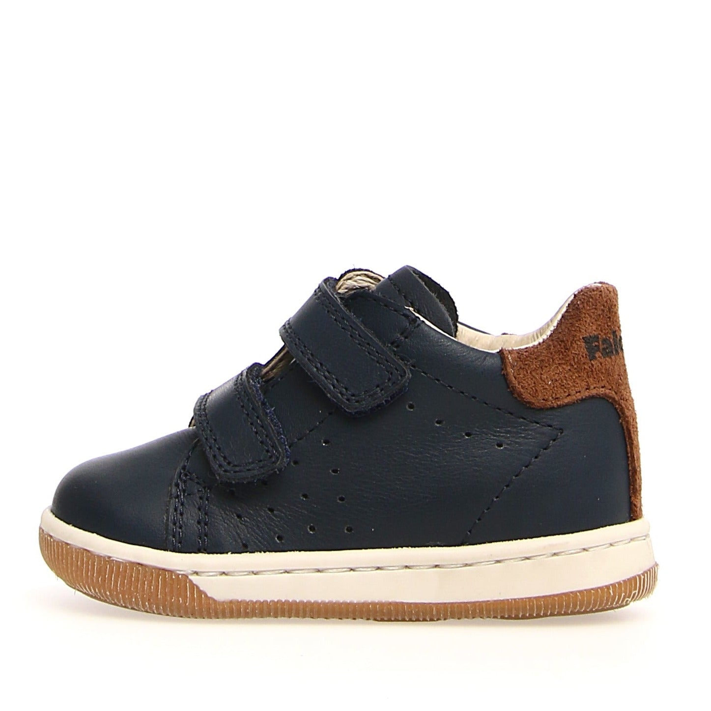 Falcotto Boy s and Girl s Adam Vl Nappa Spazz Sneakers Navy Chestnut Just Shoes for Kids