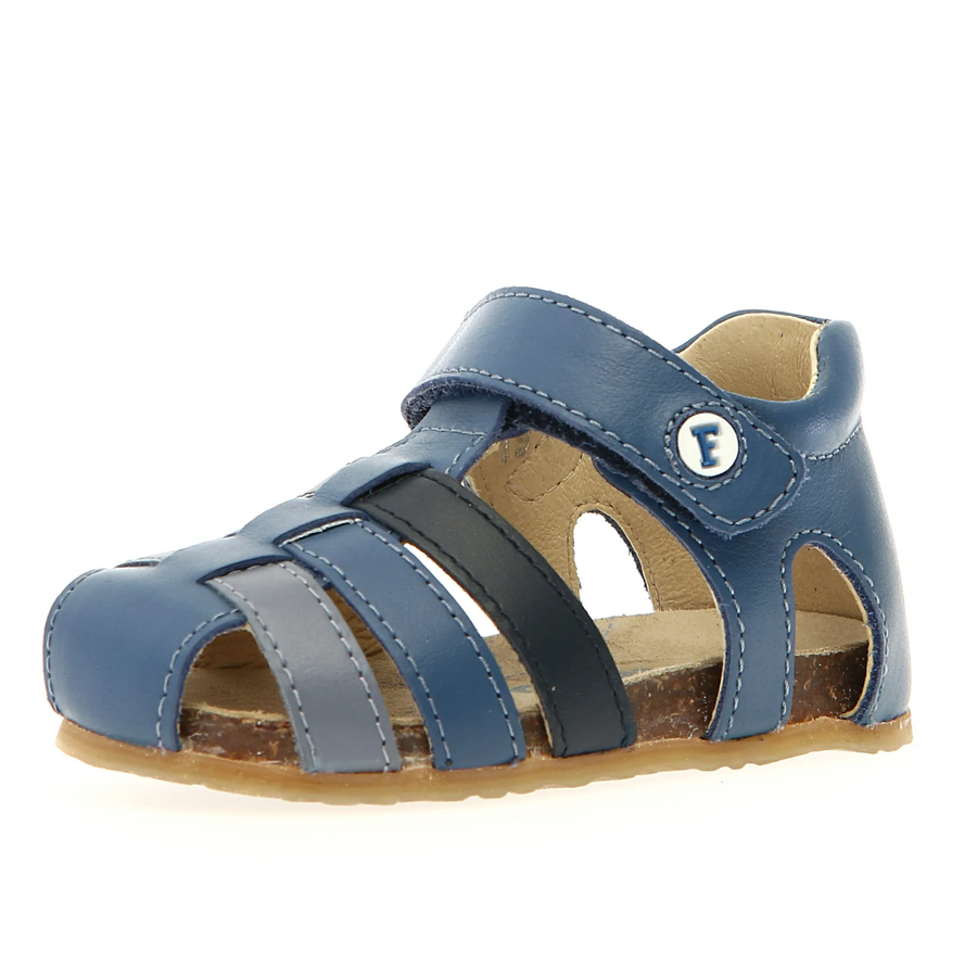 Falcotto Boy's Alby Sandals - Azure / Navy / Celeste