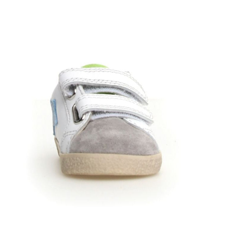 Falcotto Boy's Alnoite 2 Vl Casual Shoe with Hoop and Loop Closure - Grey/White/Light Dream