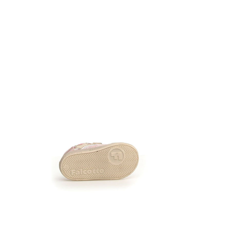 Falcotto Girl's Alnoite 2 Vl Sneakers - Platinum / Cipria