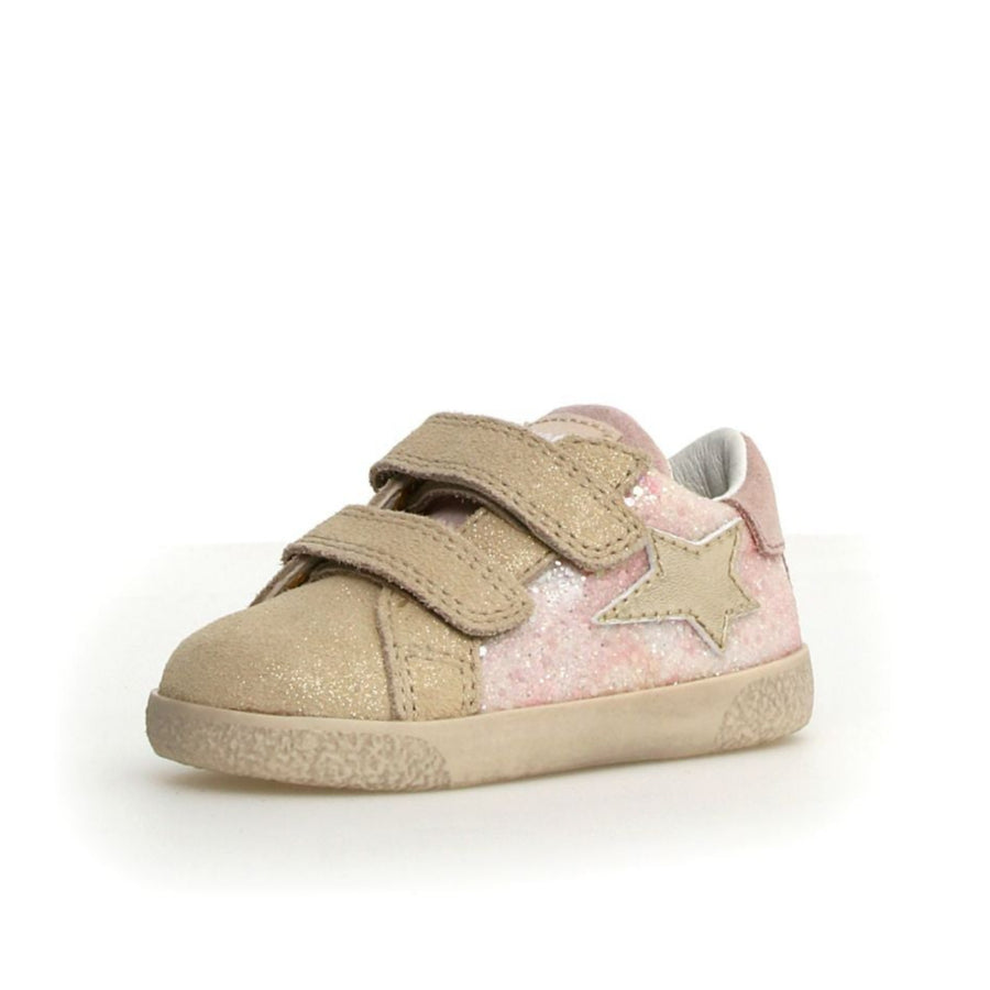 Falcotto Girl's Alnoite 2 Vl Sneakers - Platinum / Cipria