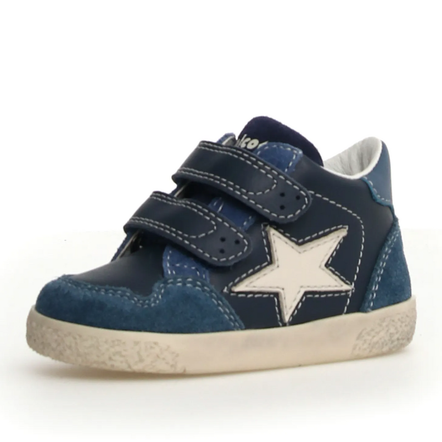 Falcotto Alnoite High 2 Vl Boy's Casual Shoes - Indigo/Navy/Azure