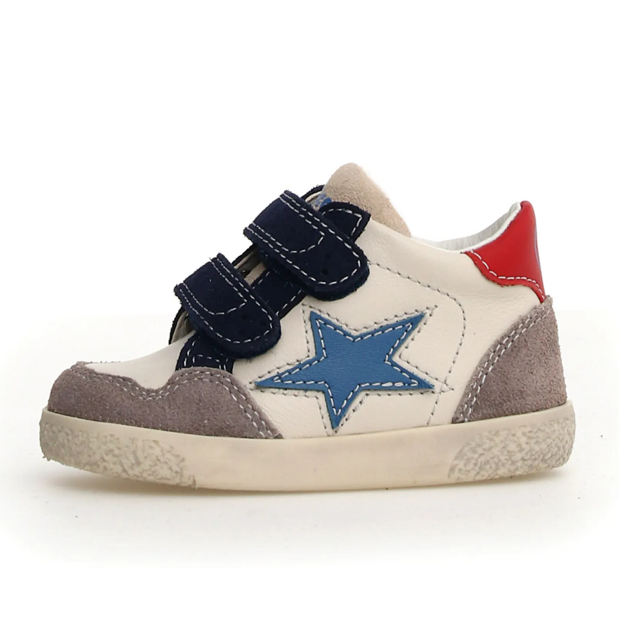 Falcotto Boy's Alnoite High 2 Vl Casual Shoes - Dark Grey/Milk/Navy