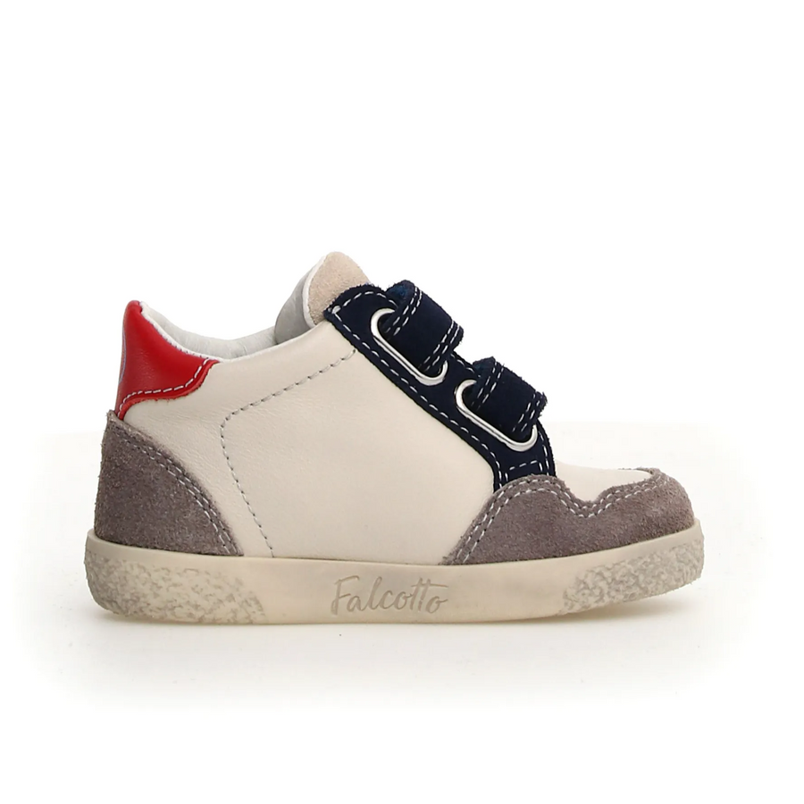 Falcotto Boy's Alnoite High 2 Vl Casual Shoes - Dark Grey/Milk/Navy