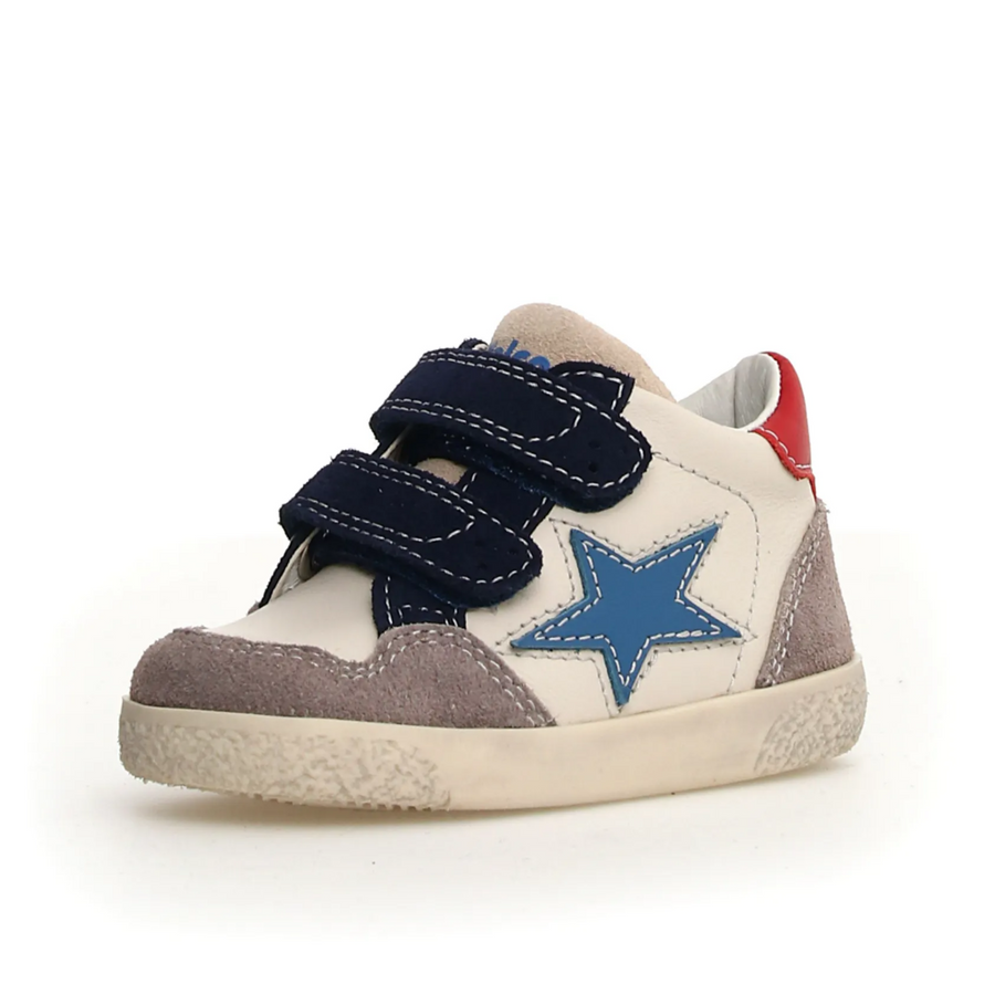 Falcotto Boy's Alnoite High 2 Vl Casual Shoes - Dark Grey/Milk/Navy