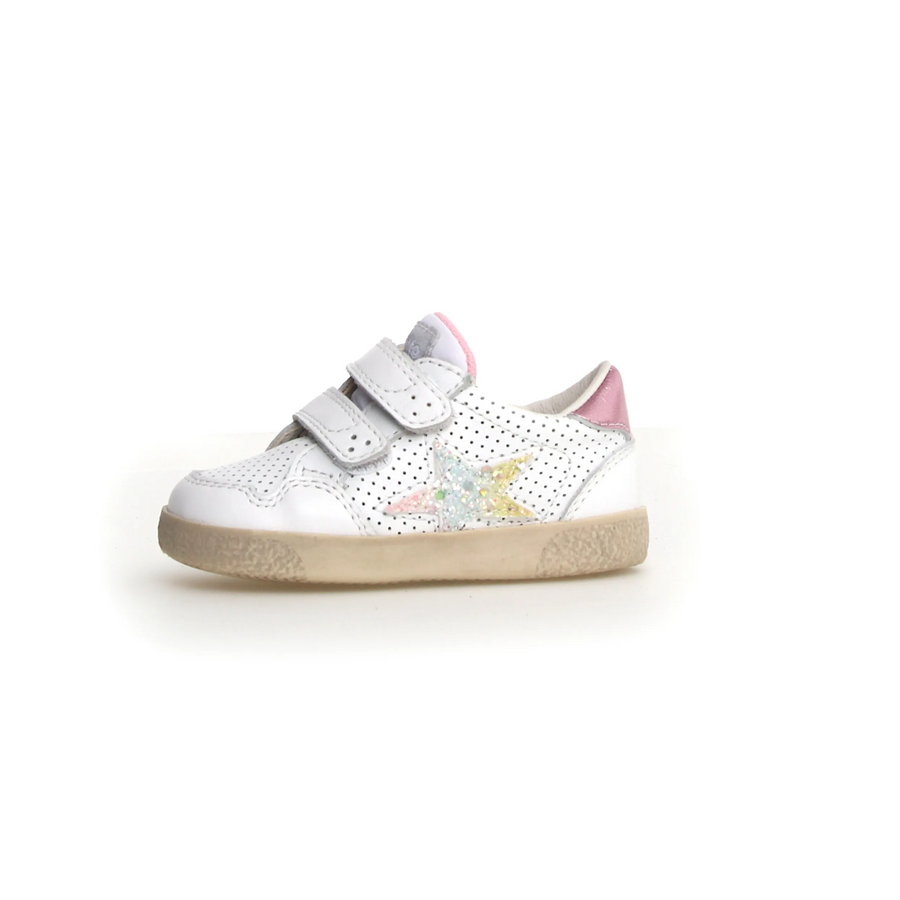 Falcotto Girl's Alnoite Low 2 Vl Casual Shoes - White / Pink