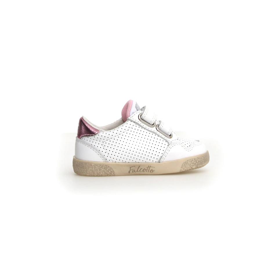 Falcotto Girl's Alnoite Low 2 Vl Casual Shoes - White / Pink