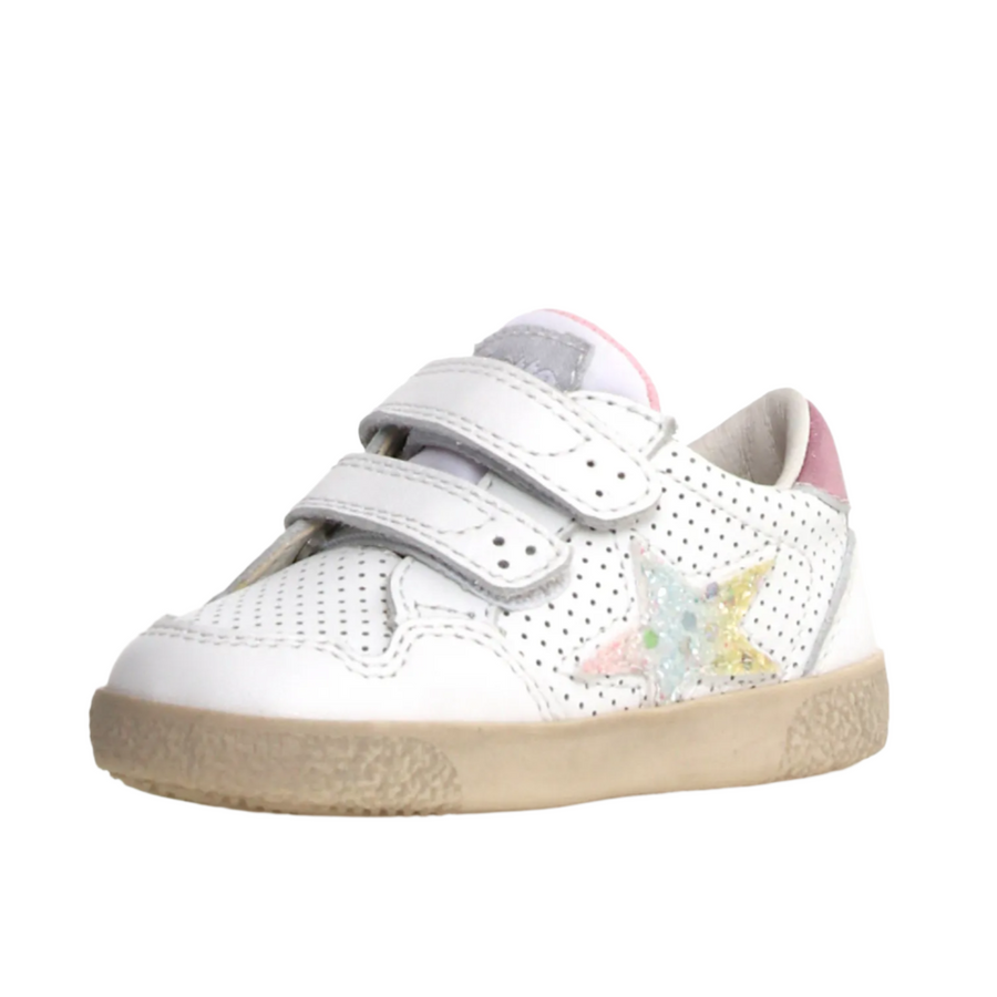 Falcotto Girl's Alnoite Low 2 Vl Casual Shoes - White / Pink