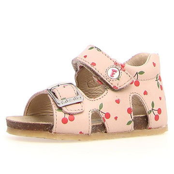 Falcotto Bea Girl's Sandals - Pretty Cherries Cipria