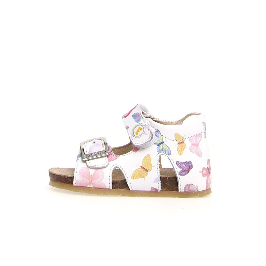 Falcotto Bea Girl's Sandals - Butterflies White