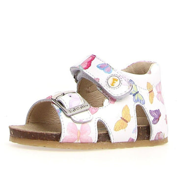 Falcotto Bea Girl's Sandals - Butterflies White