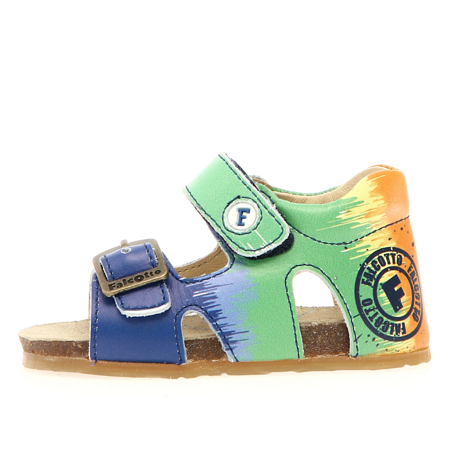 Falcotto Boy's Benar Sandals - Azure / Multi