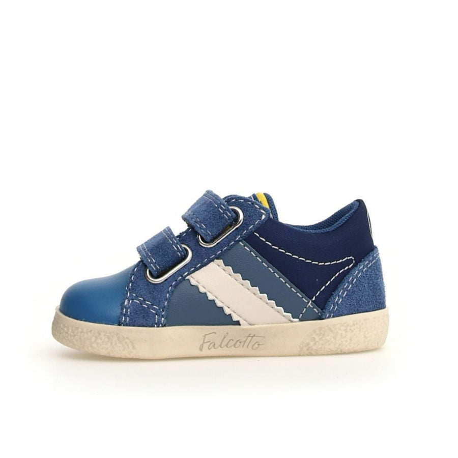 Falcotto Boy's Kilde Low Vl Casual Shoes- Azure / Celeste / Navy