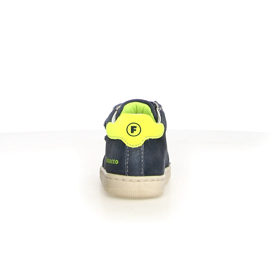 Falcotto Kiner Vl Boy's Casual Shoes - Navy/Yellow