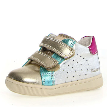 Falcotto Girl's Kiner Vl Casual Shoes - Platinum/Silver