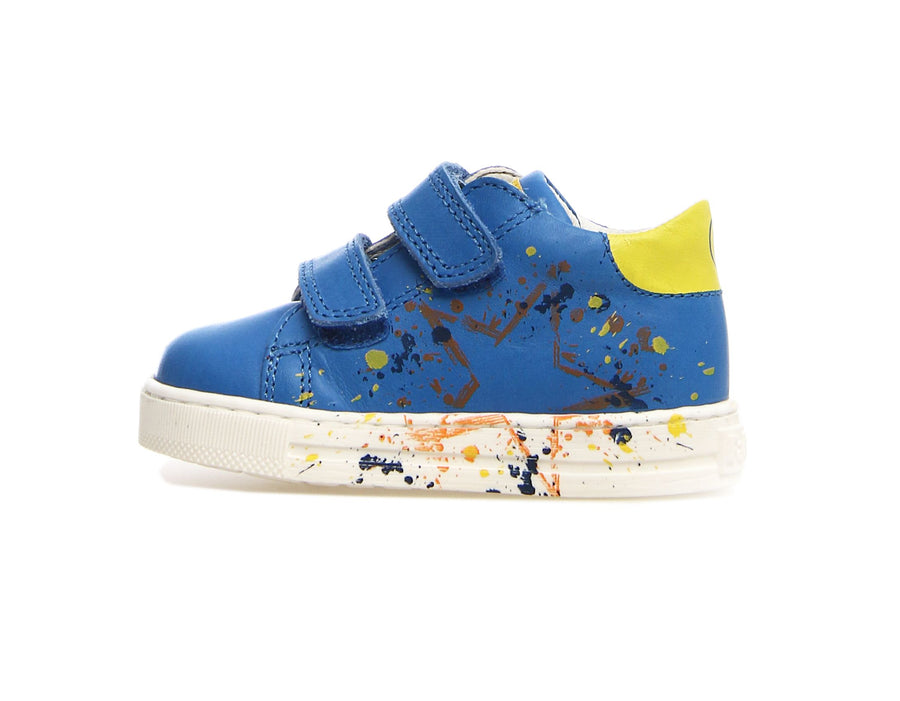 Falcotto Lacus 2 VL Boy's Sneakers - Oltremare/Yellow